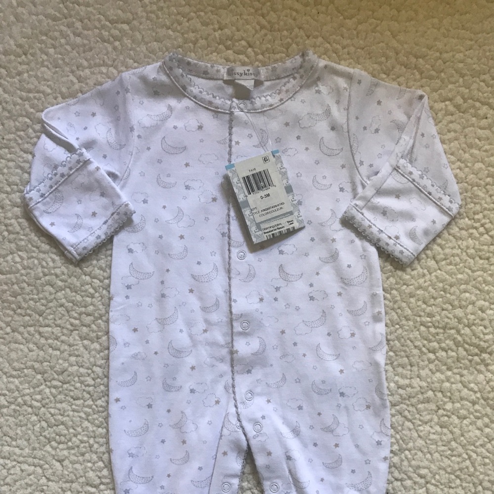 Kissy Kissy Moon and Stars Footie